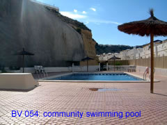 BV 054 community swimming pool of this two bedroom apartment overlooking la marquesa golf course, ciudad quesada, costa blanca, spain
